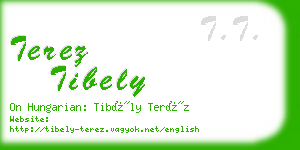 terez tibely business card